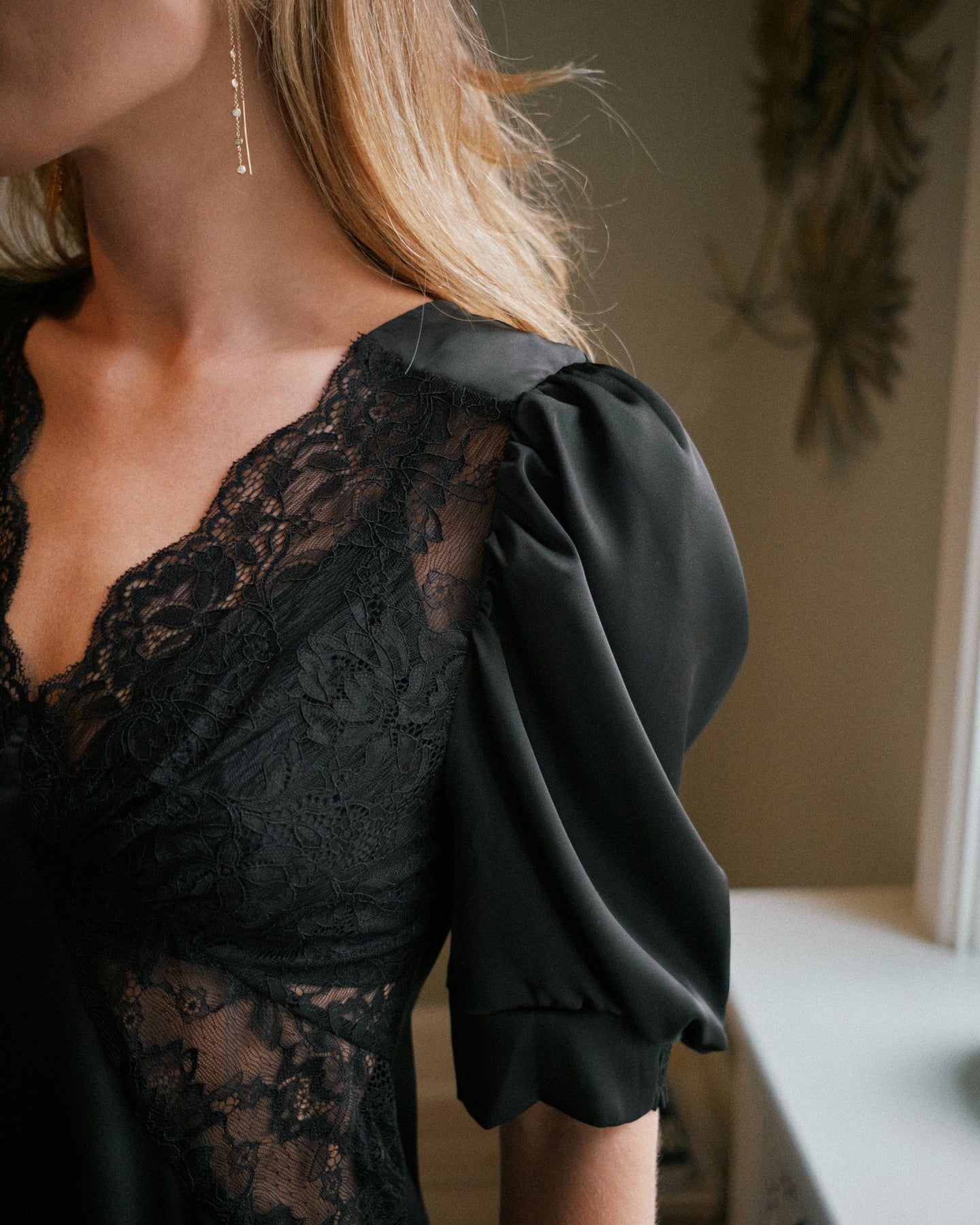 Ambrosi Lace Blouse - Black