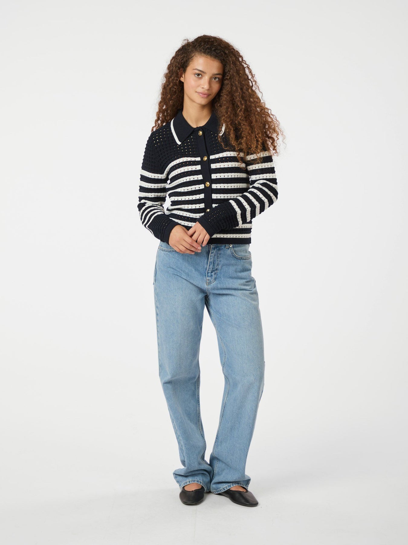 Effie Knit Cardigan - Marinblå