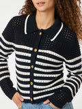 Effie Knit Cardigan - Marinblå