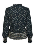 Ora Mini Border Blus - Camel