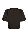 Aisa Dull Satin Blouse - Brun
