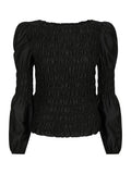 Polka Smock Shirt - Svart