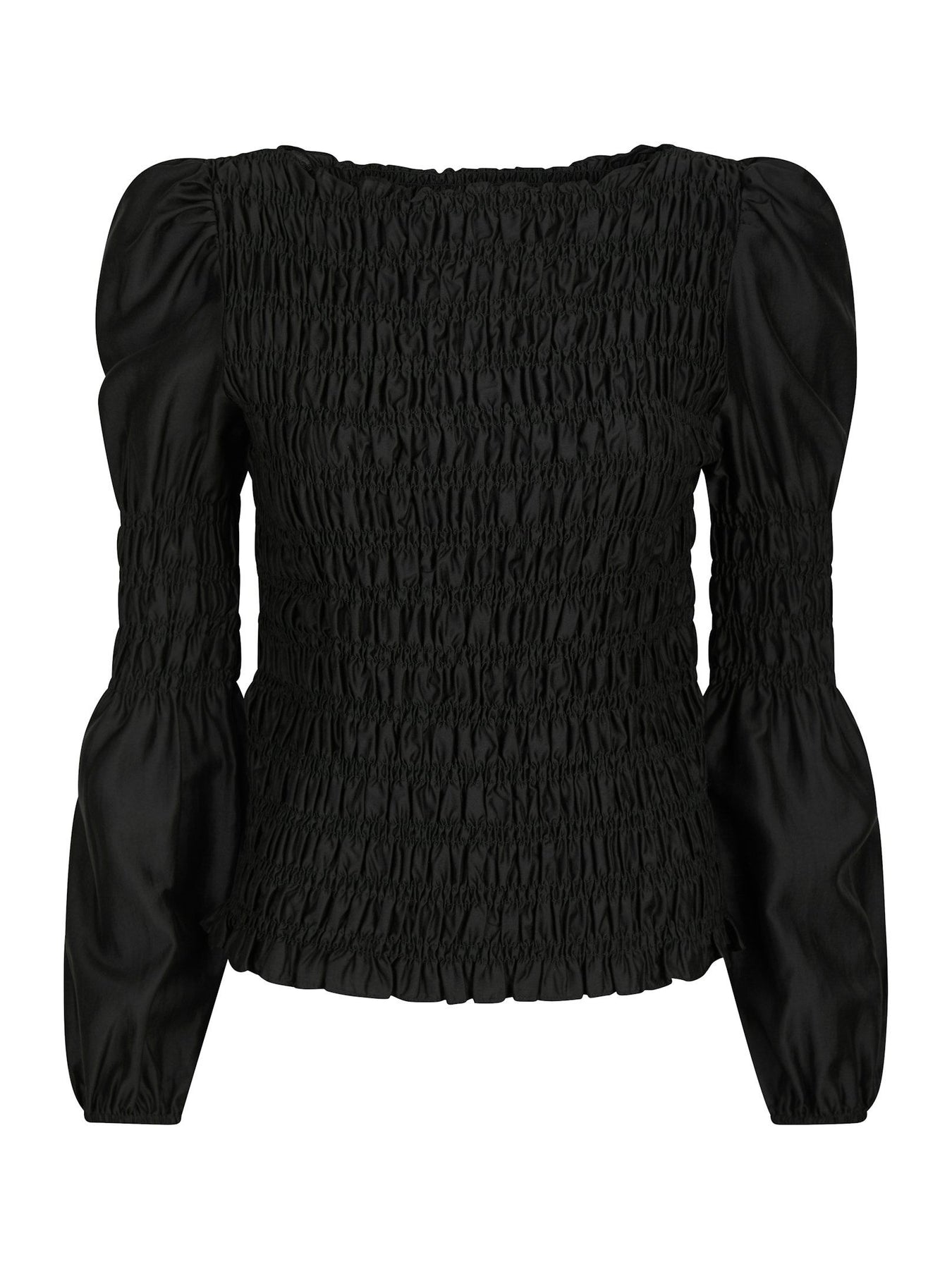 Polka Smock Shirt - Svart