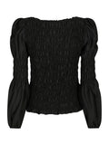 Polka Smock Shirt - Svart