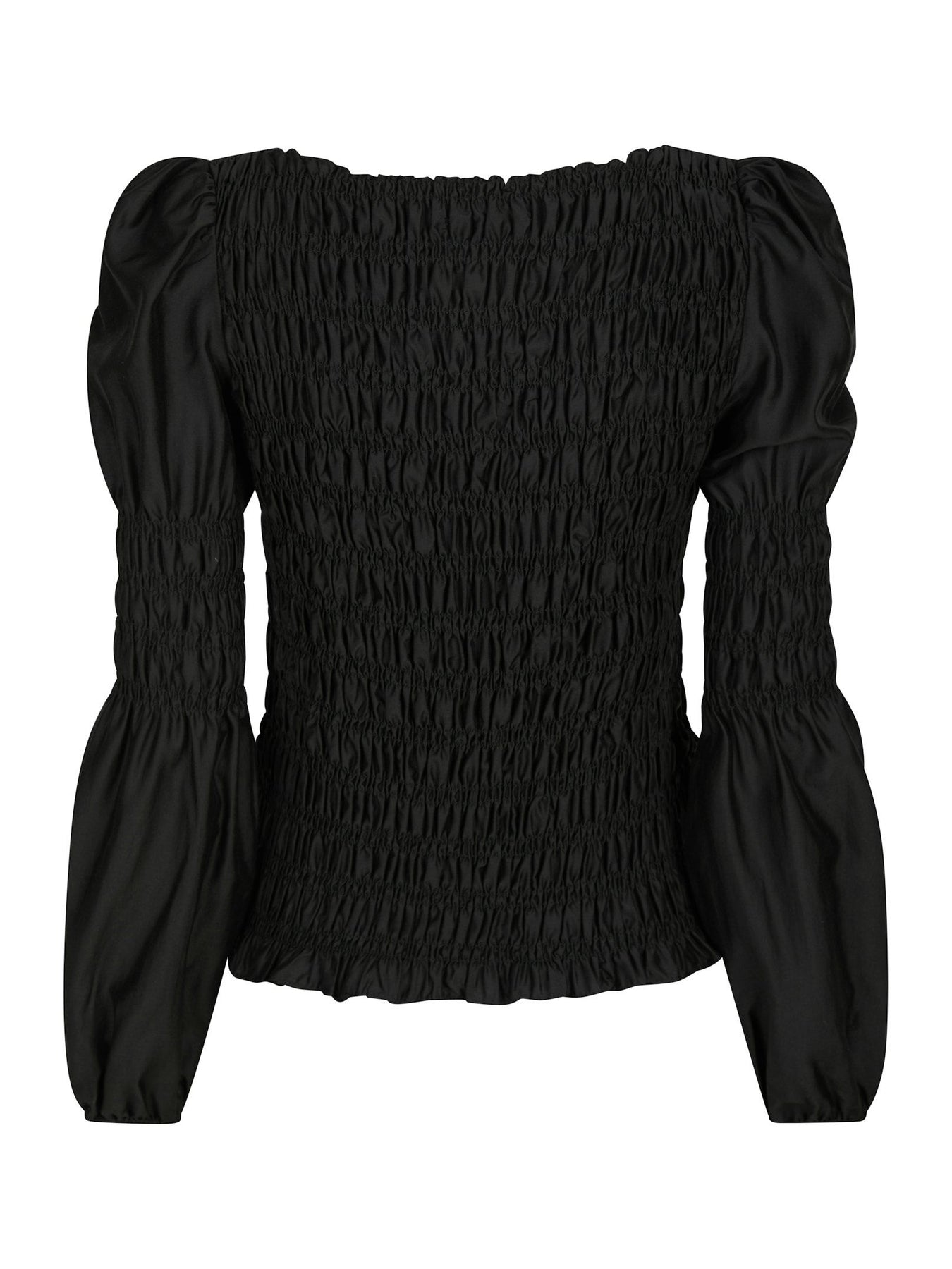 Polka Smock Shirt - Svart