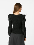 Polka Smock Shirt - Svart