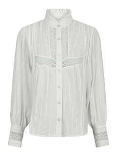 Bria Dobby Blouse - Off White