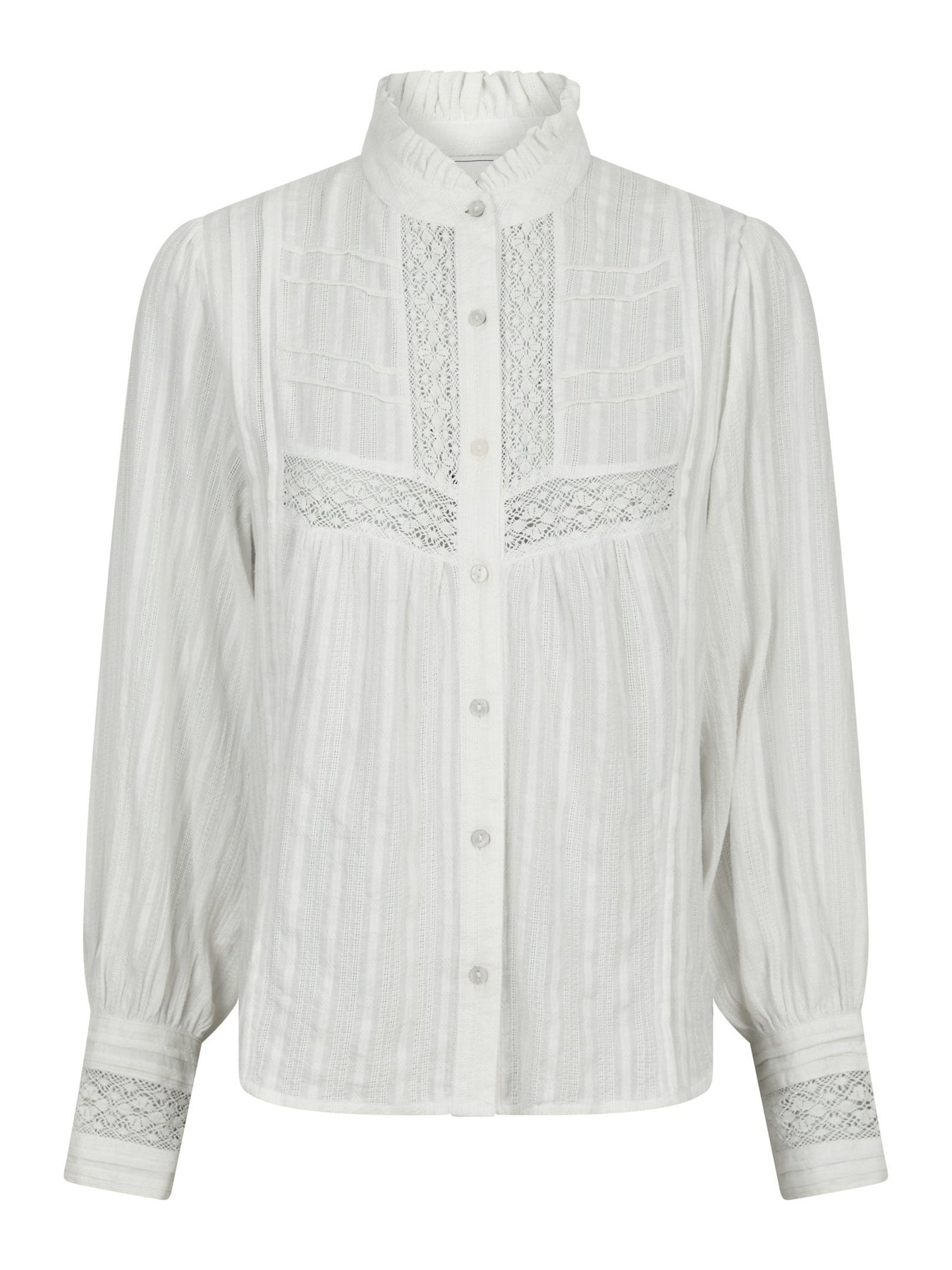 Bria Dobby Blus - Off White