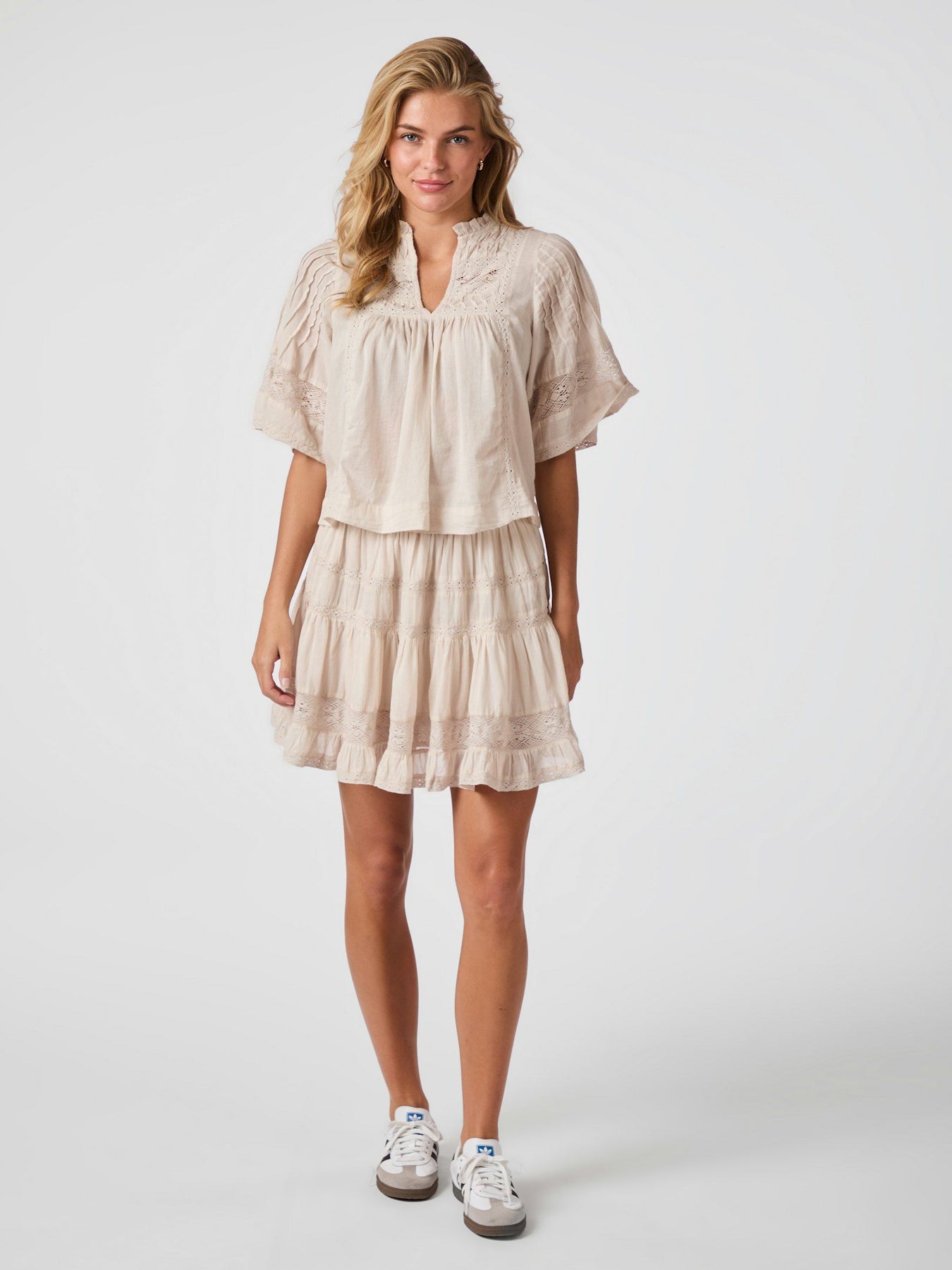 Callia S Voile Kjol - Ivory