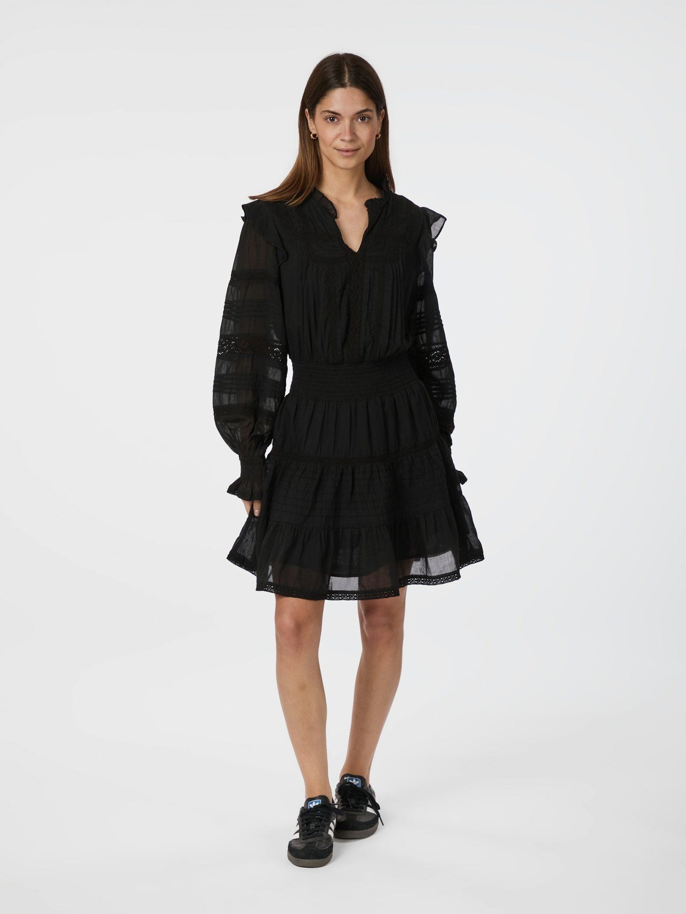 Aran S Voile Dress - Svart