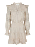 Aran S Voile Dress - Elfenbensvit