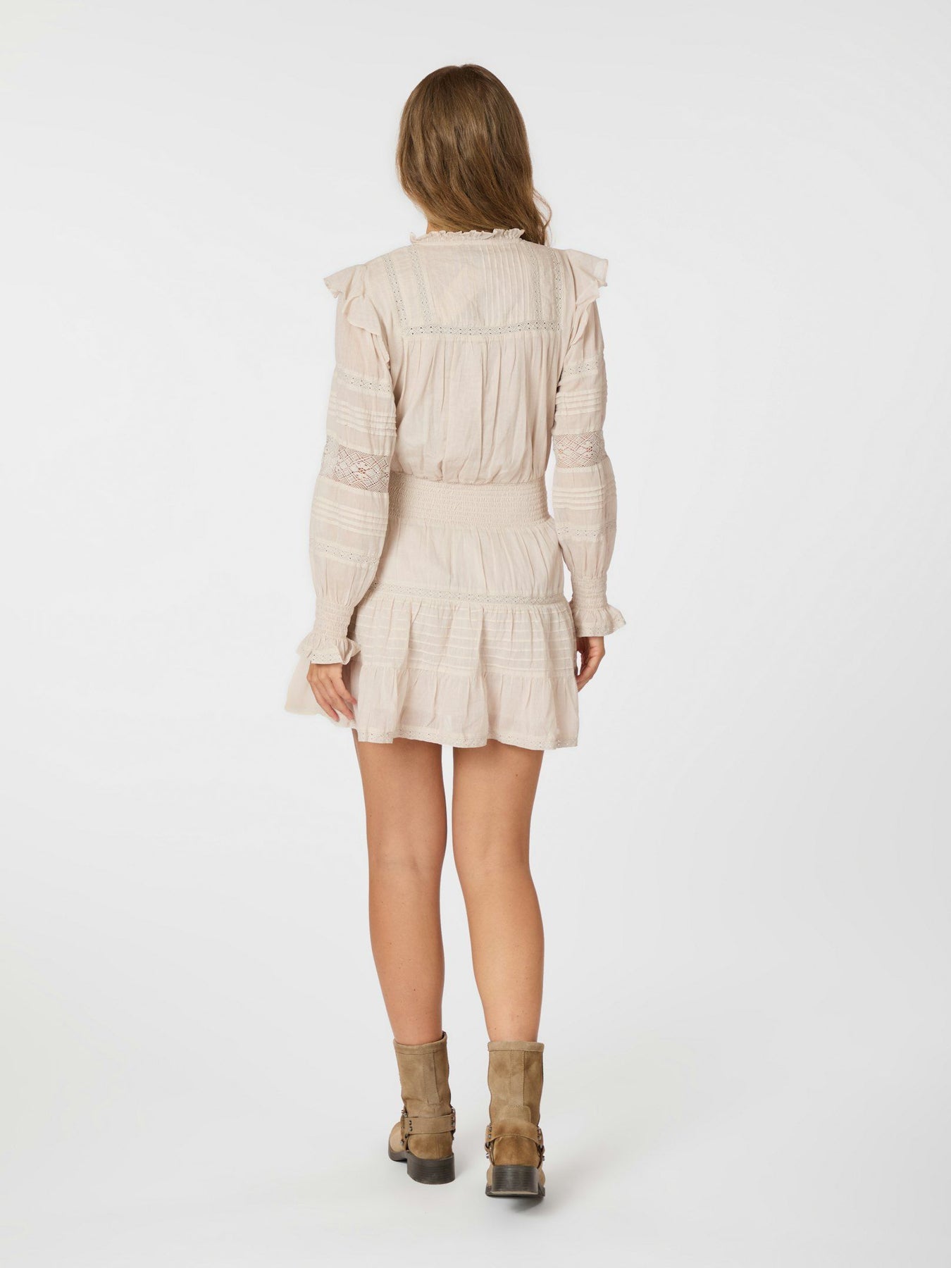 Aran S Voile Dress - Elfenbensvit