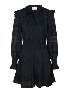 Aran S Voile Dress - Navy