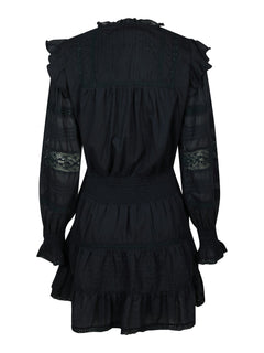 Aran S Voile Dress - Navy