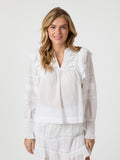 Mauri S Voile Blouse - Vit