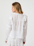 Mauri S Voile Blouse - Vit