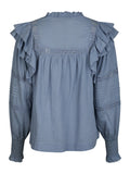 Mauri S Voile Blouse - Rökblå