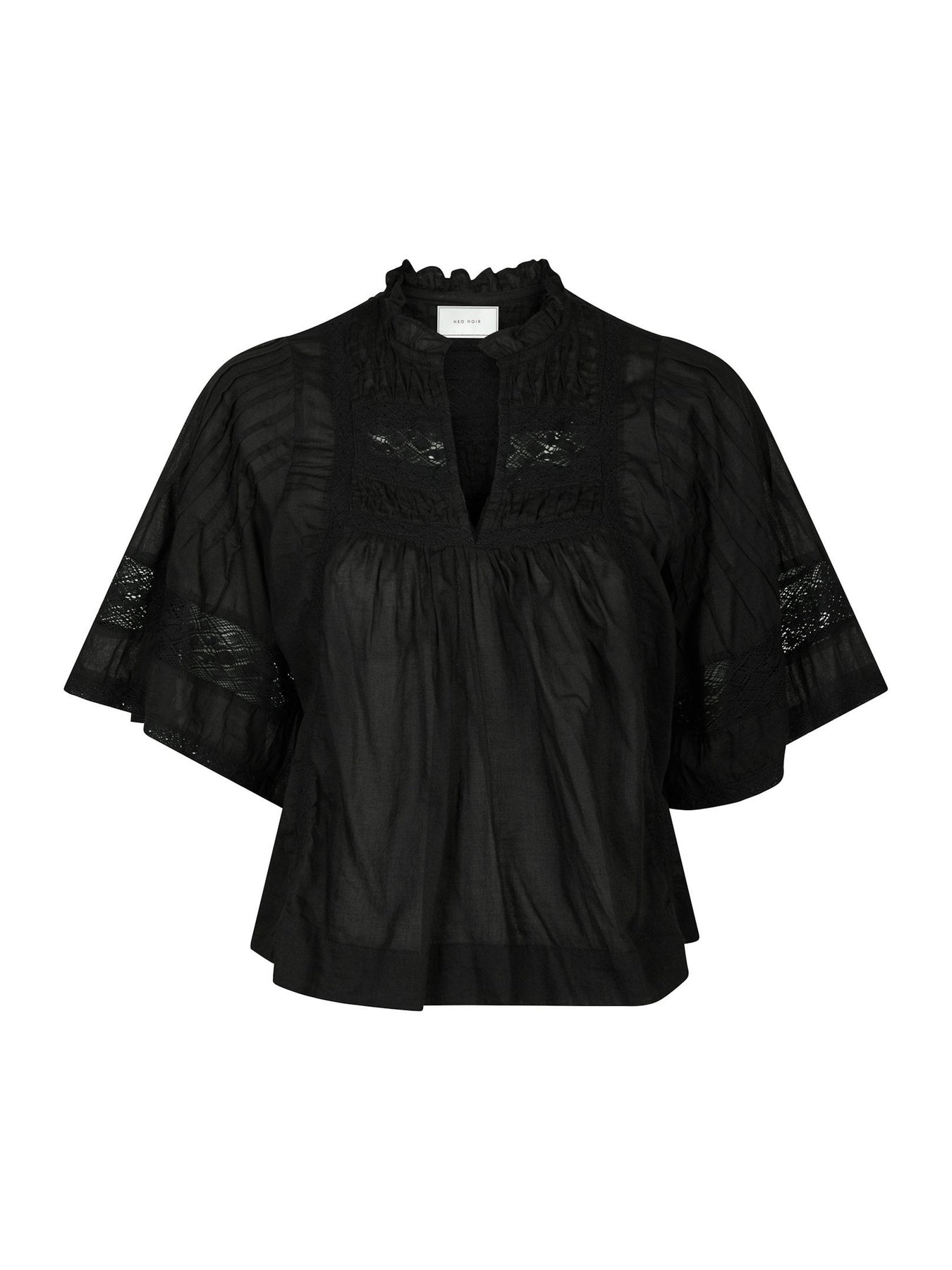 Siama S Voile Blus - Svart