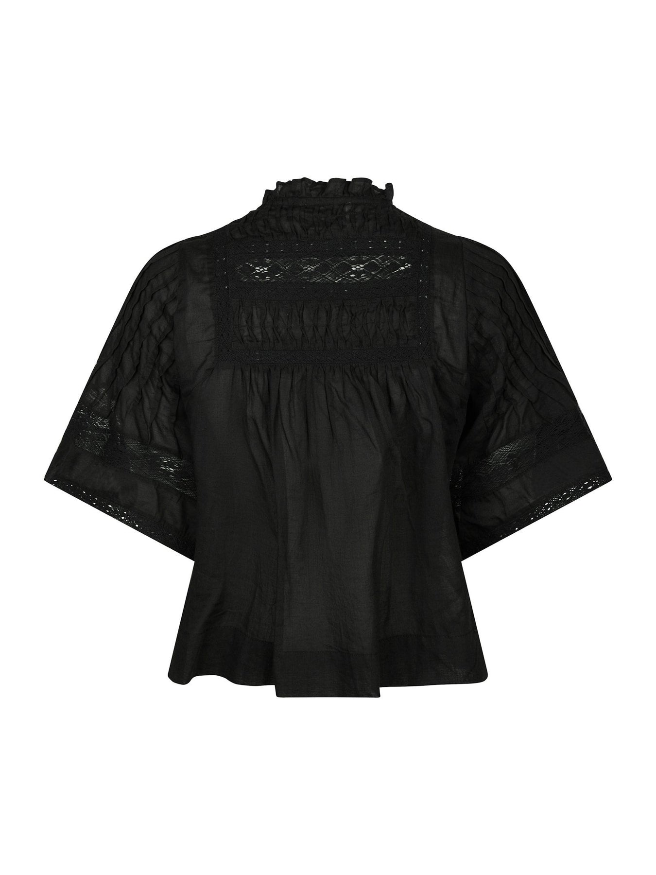 Siama S Voile Blus - Svart