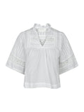 Siama S Voile Blouse - Vit