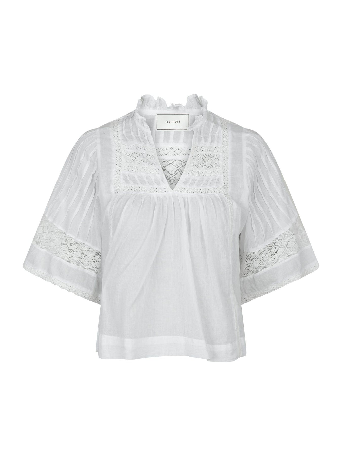 Siama S Voile Blouse - Vit