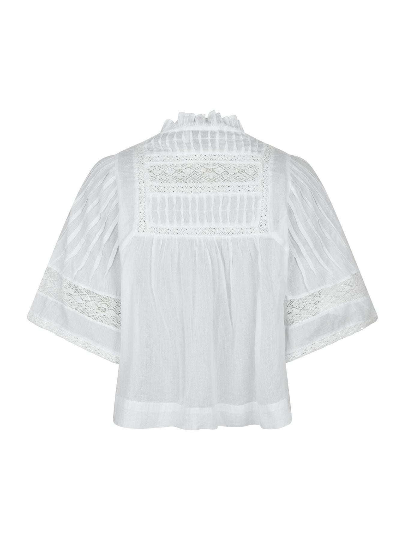 Siama S Voile Blouse - Vit