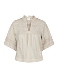 Neo Noir Siama S Voile Blus - Ivory