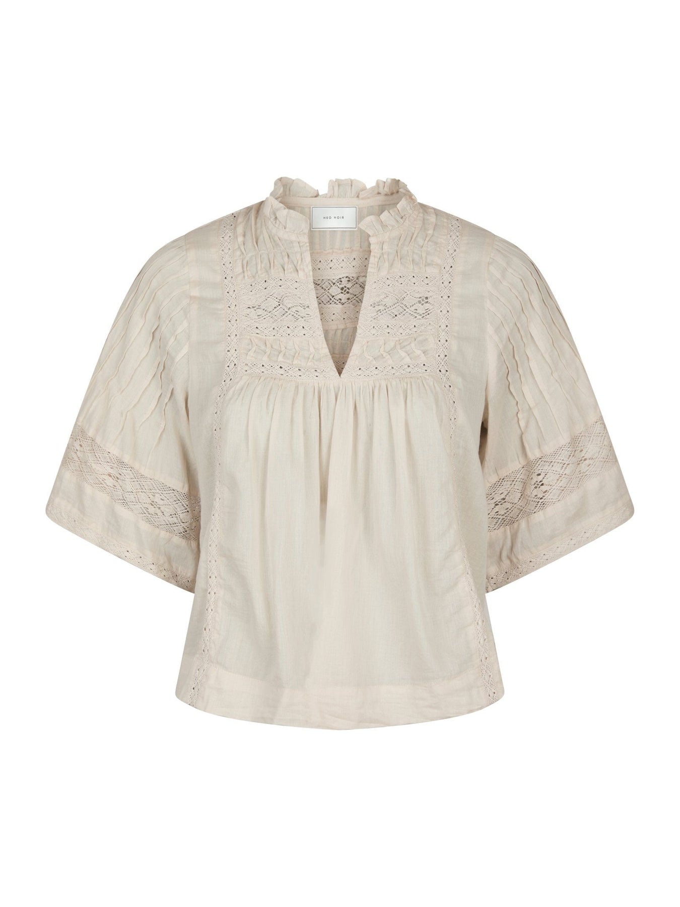 Neo Noir Siama S Voile Blus - Ivory