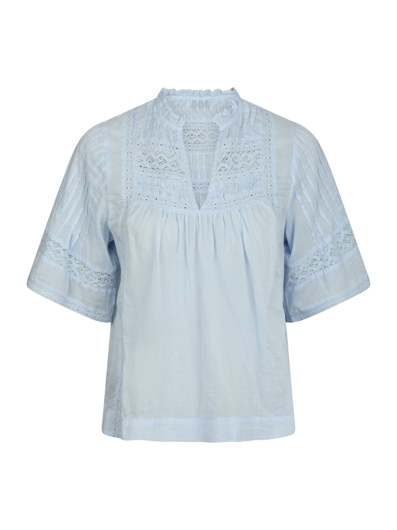 Siama S Voile Blus - Ljusblå