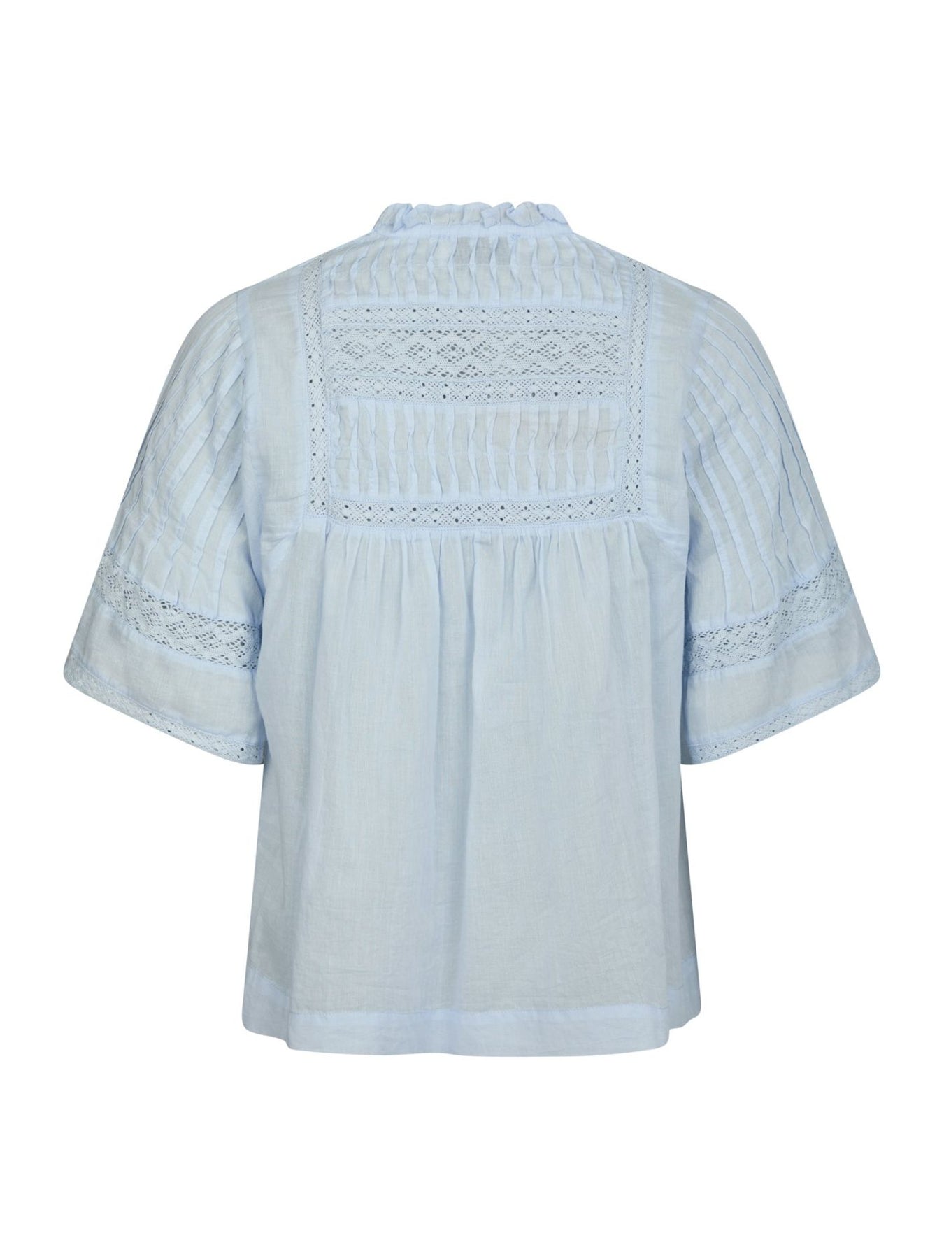 Siama S Voile Blus - Ljusblå