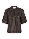 Siama S Voile Blouse - Dark Brown