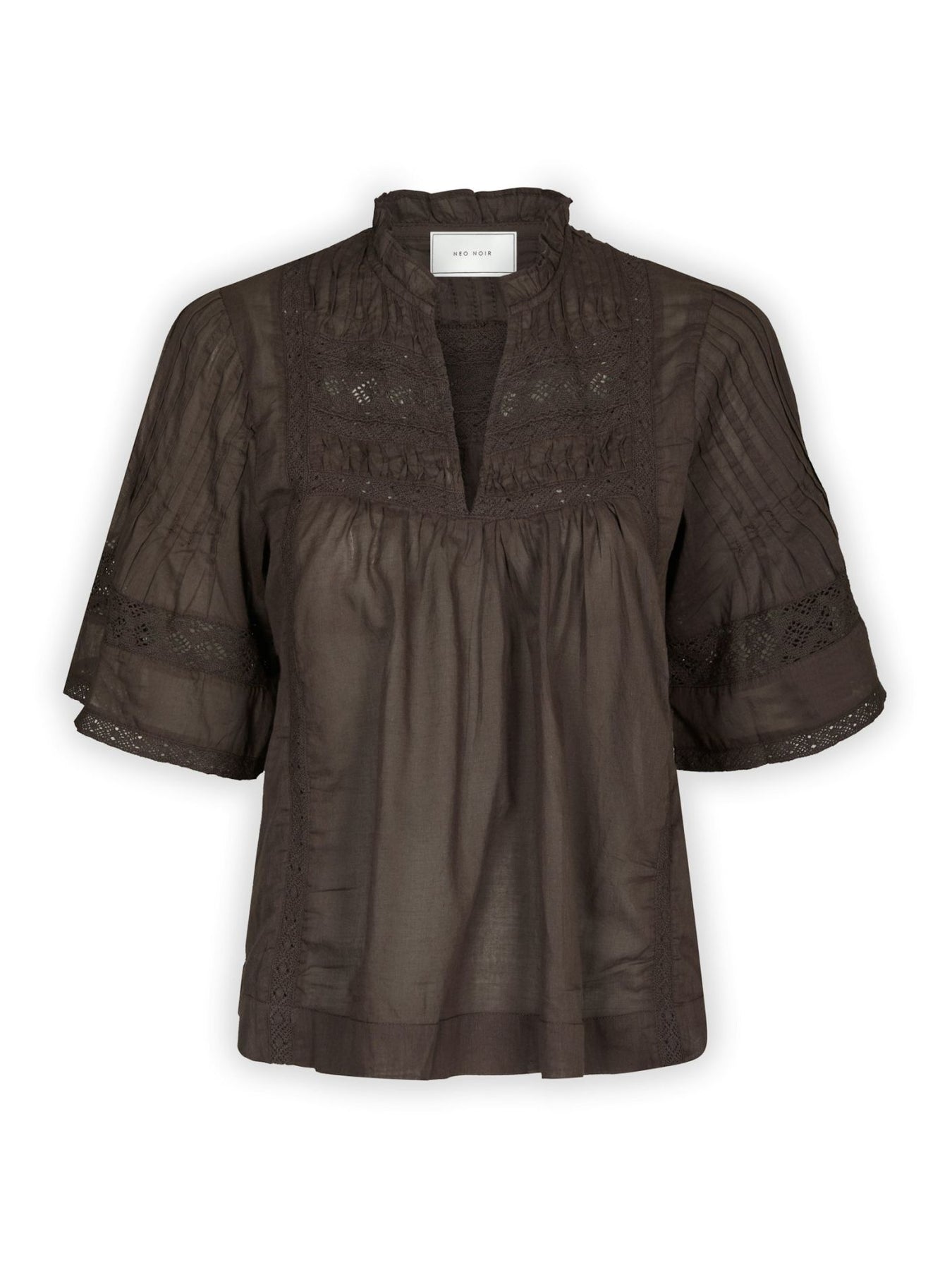 Siama S Voile Blouse - Dark Brown