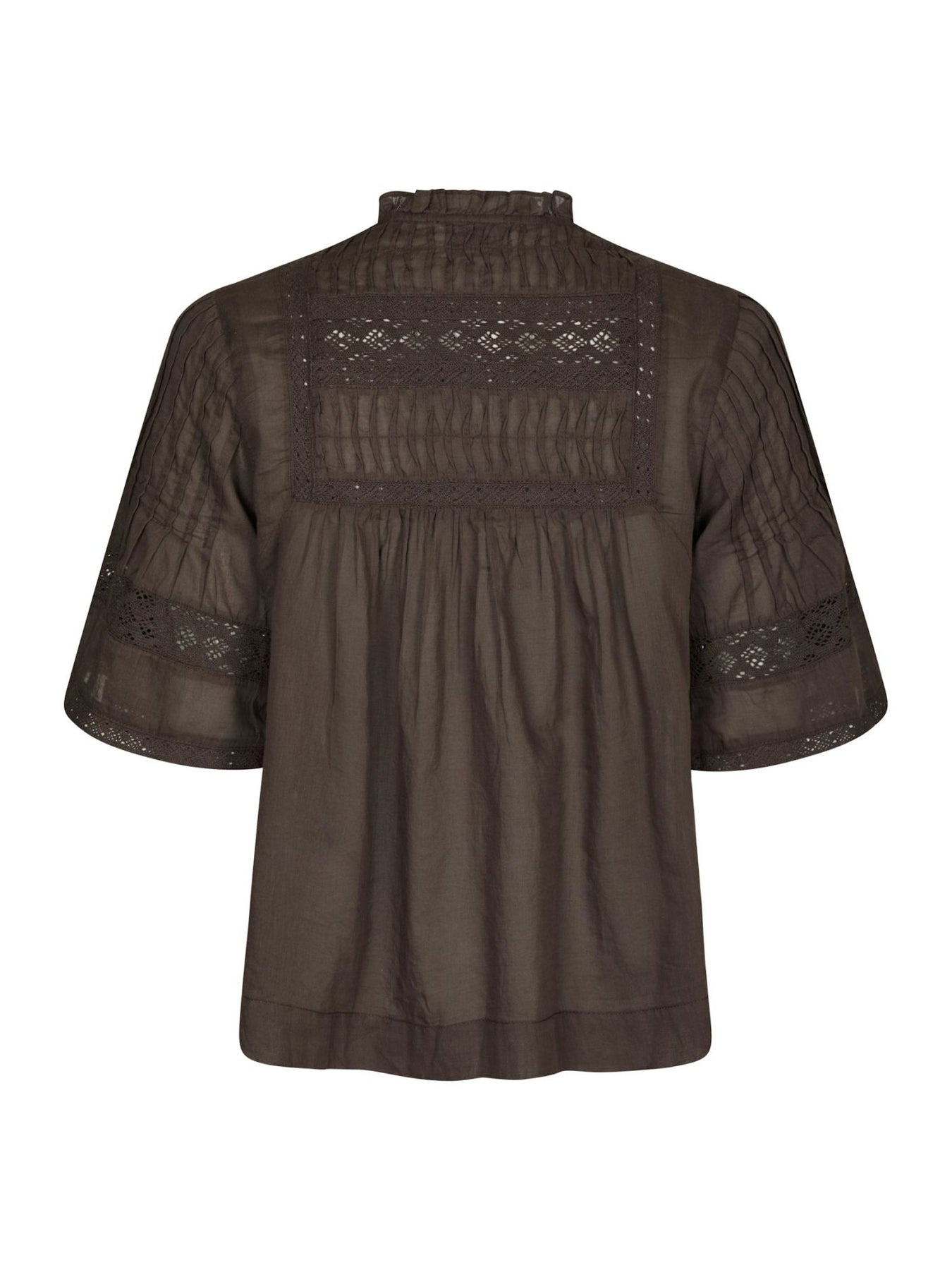 Siama S Voile Blouse - Dark Brown