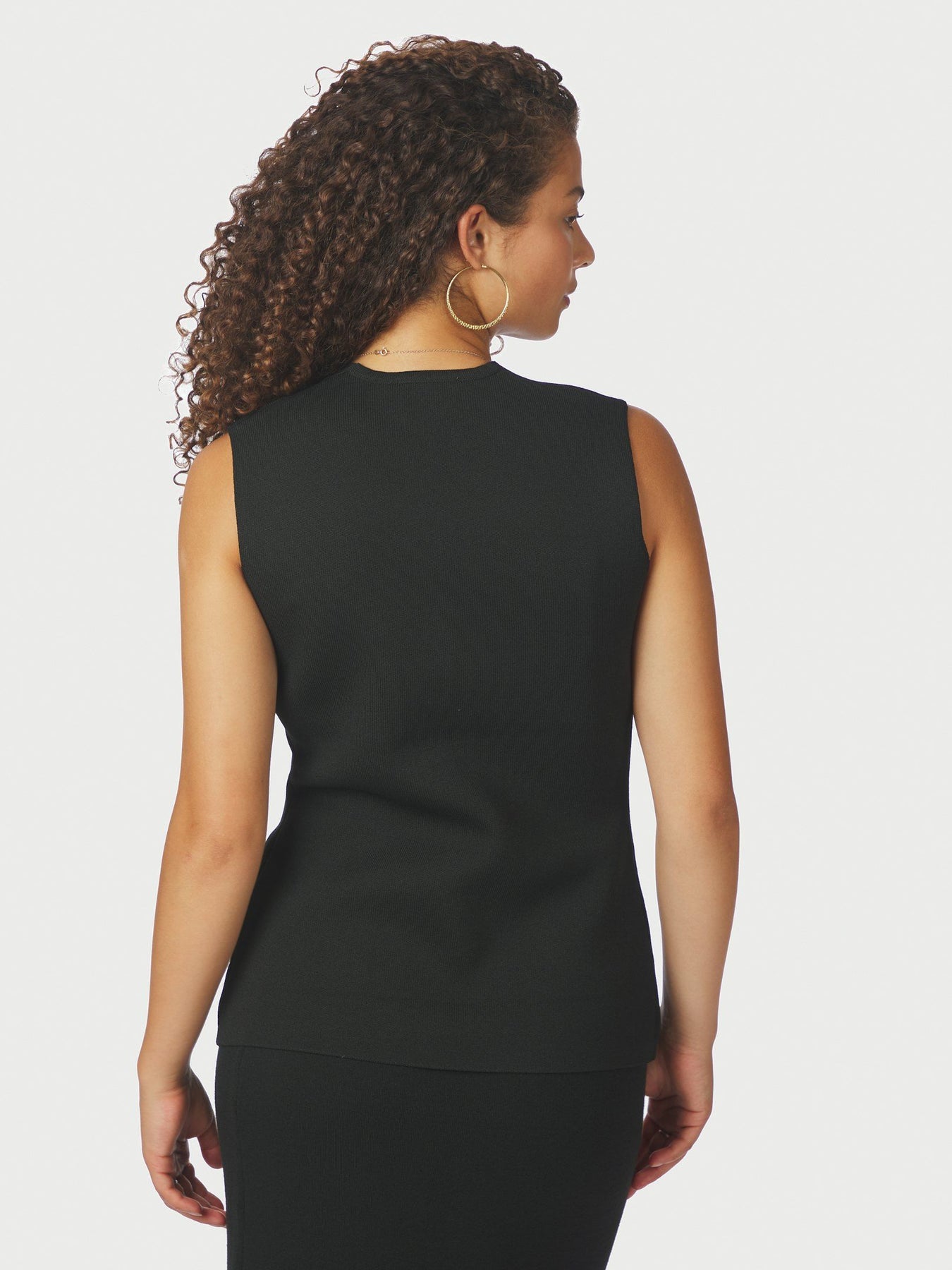 Neo Noir Sway Smooth Knit Waistcoat - Svart