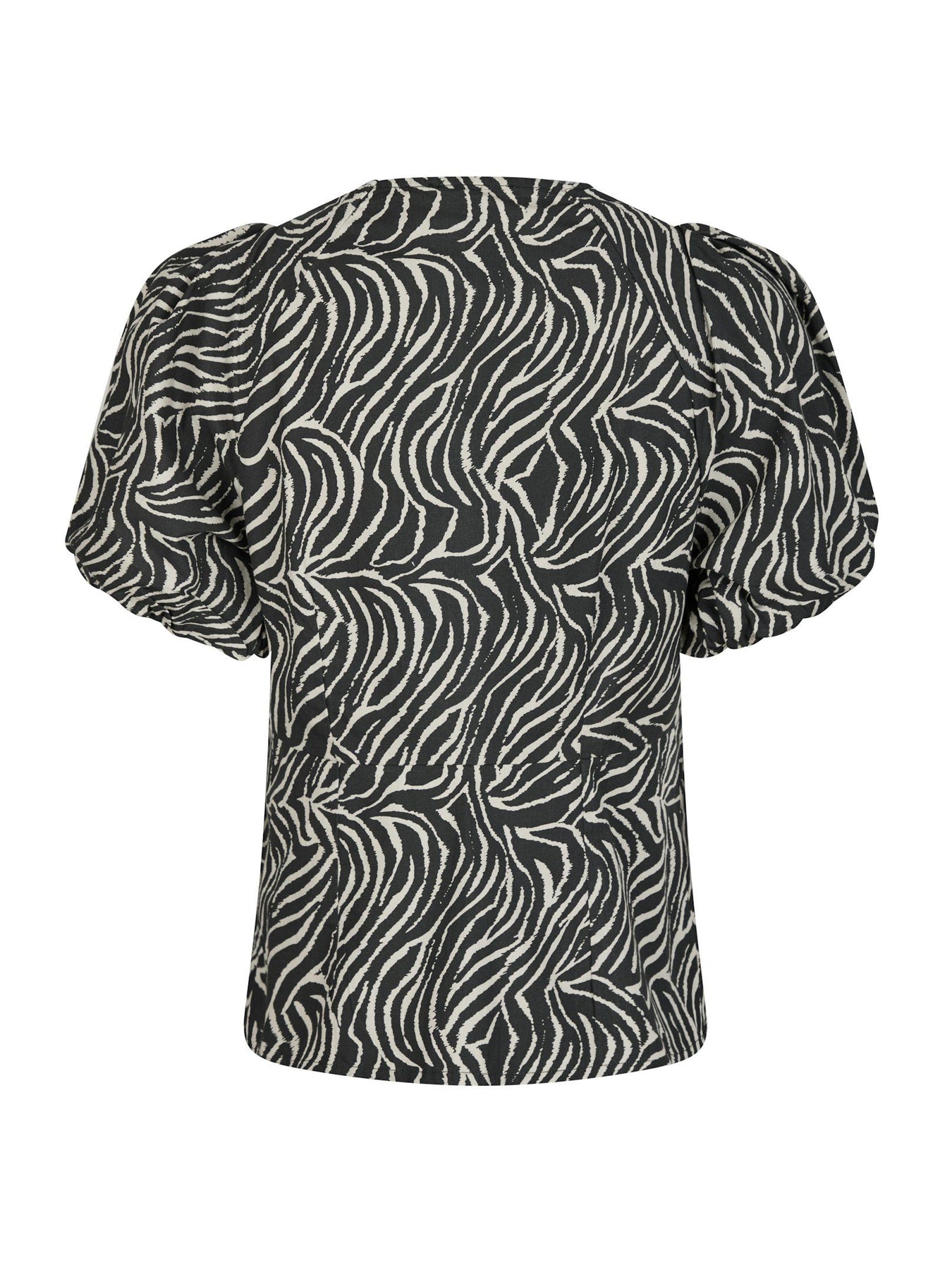 Irina Zebra Blus - Svart