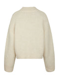 Paulina Fluffy Knit Blouse - Off White