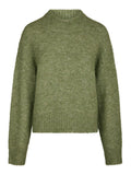 Paulina Fluffy Knit Blouse - Dusty Green