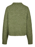 Paulina Fluffy Knit Blouse - Dusty Green