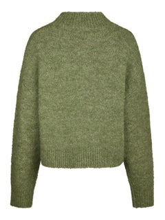 Paulina Fluffy Knit Blouse - Dusty Green