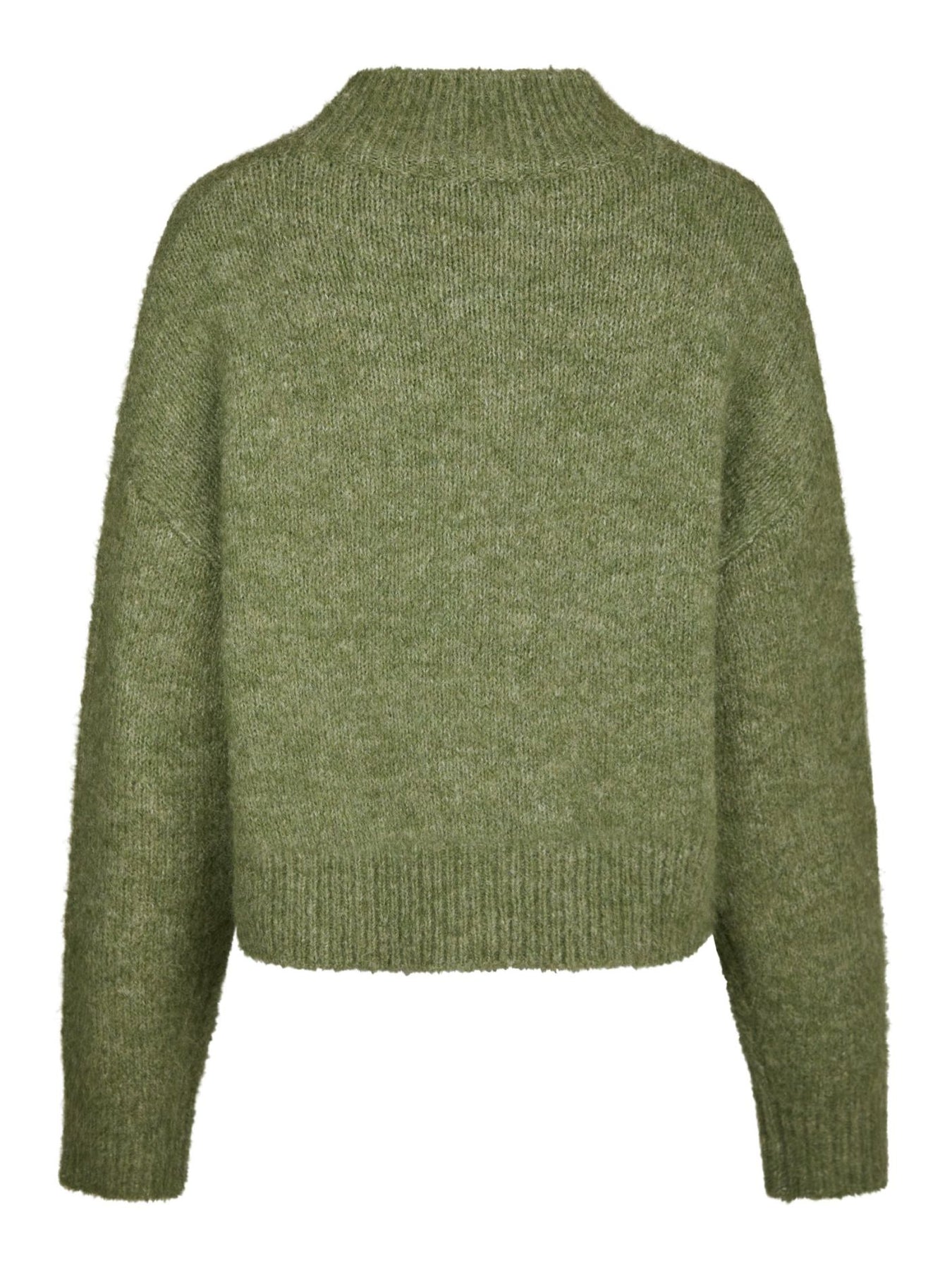 Paulina Fluffy Knit Blouse - Dusty Green