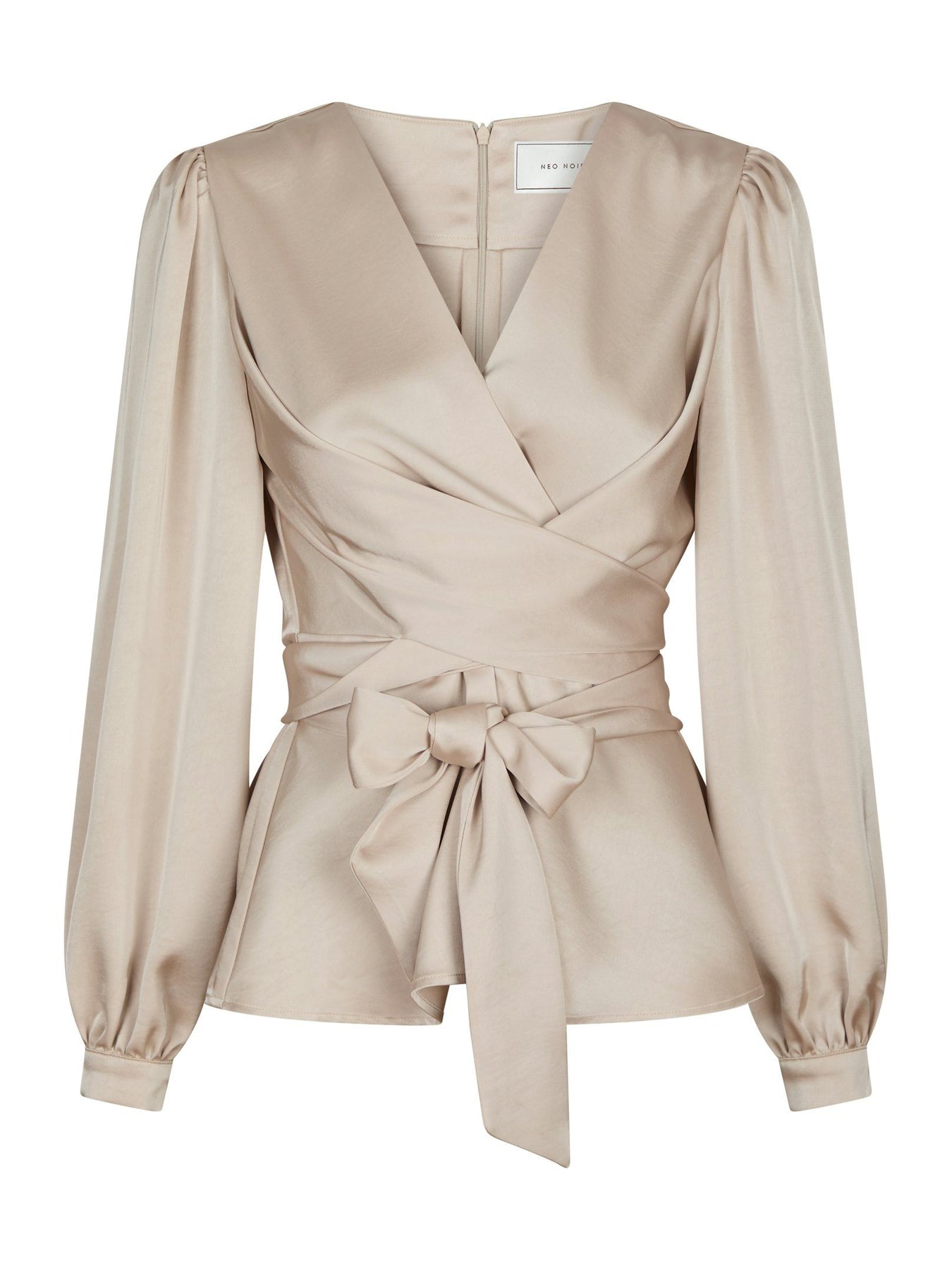Rista Heavy Sateen Blus - Champagne