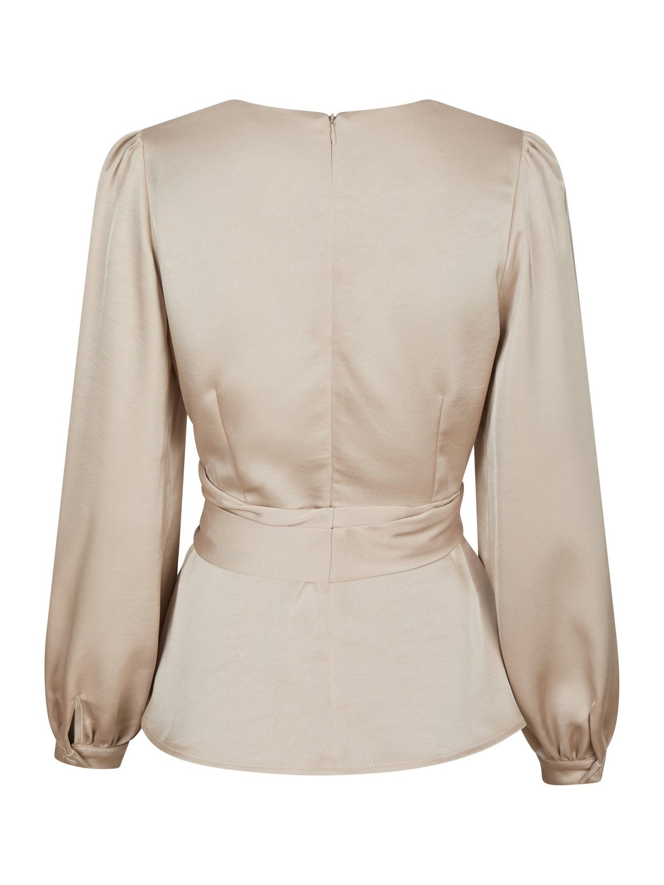 Rista Heavy Sateen Blus - Champagne