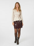Rista Heavy Sateen Blus - Champagne