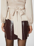 Rista Heavy Sateen Blus - Champagne
