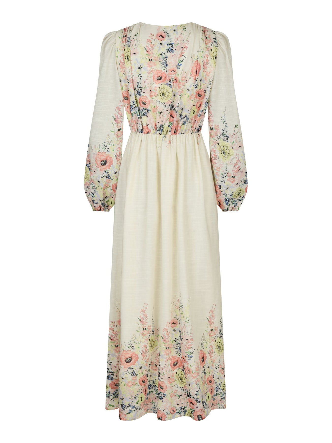Silfi Flower Print Dress - Creme