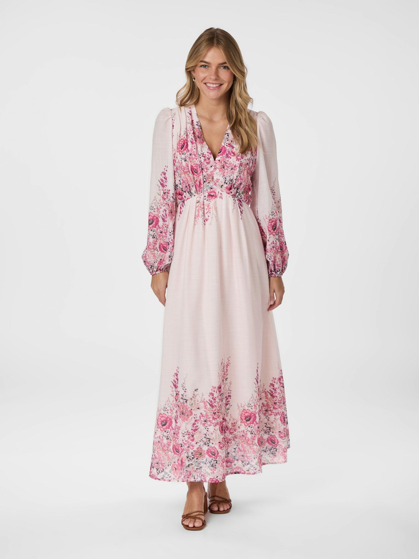 Silfi Flower Print Dress - Rose