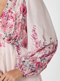 Silfi Flower Print Dress - Rose