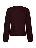 Mixie Knit Cardigan - Vinröd