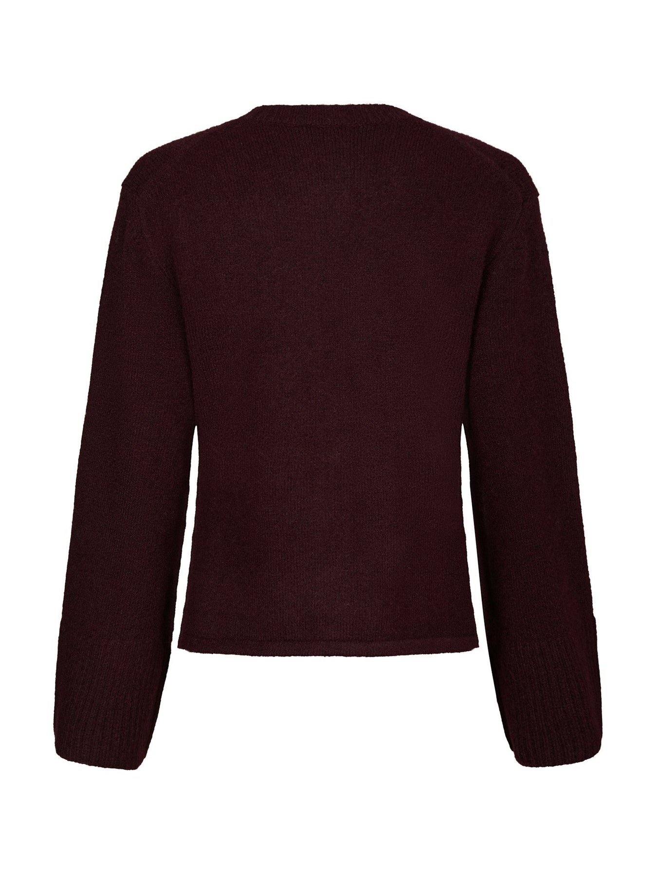 Mixie Knit Cardigan - Vinröd