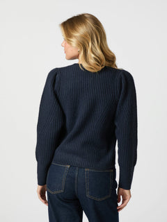 Puli Knit Cardigan - Navy